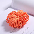 100PCS/Set Girls Candy Colors Nylon Elastic Hair Bands Children Rubber Band Headband Scrunchie Fashion Hair Accessories