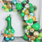 109pcs Palm Leaf Animal Balloons Garland Arch Kit Jungle Safari Party Supplies Favors Kids Birthday Party Baby Shower Boy Decor
