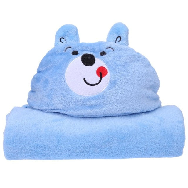 Hood Bath Towel for Kids Baby Bathrobe Cute Animal Towel Cartoon Baby Stuff Blanket Kids Hooded Bathrobe Toddler Baby Bath Towel
