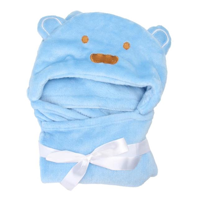 Hood Bath Towel for Kids Baby Bathrobe Cute Animal Towel Cartoon Baby Stuff Blanket Kids Hooded Bathrobe Toddler Baby Bath Towel