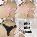 3PCS/Set Women's Panties G-string Thong Cotton Underwear Sexy Panties Female Underpants 6 Solid Color Pantys Intimates Lingerie