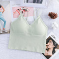 Women's Sexy Seamless Crop Tops Sports Bra Tube Top Camisole With Removable Padded Underwear Female Tank Top