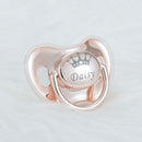 MIYOCAR custom any name photo unique color golden rose red pacifier dummy BPA free unique gift for new born baby shower