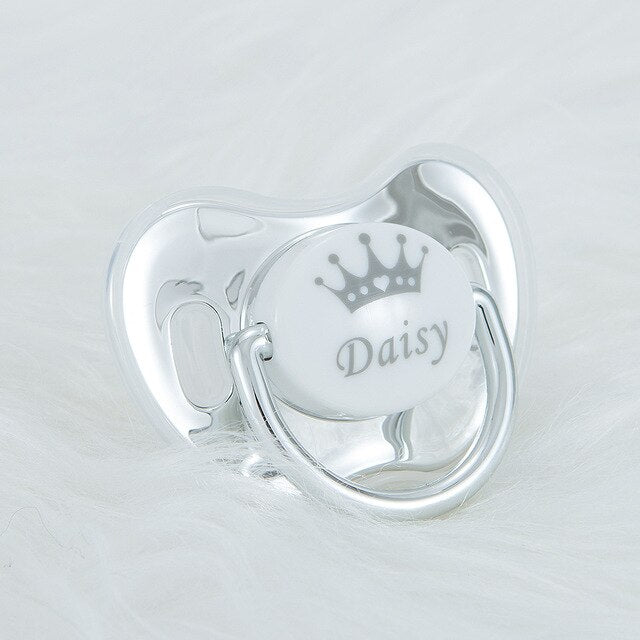 MIYOCAR custom any name photo unique color golden rose red pacifier dummy BPA free unique gift for new born baby shower