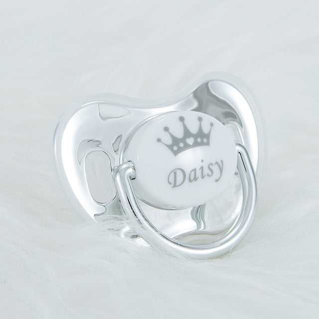 MIYOCAR custom any name photo unique color golden rose red pacifier dummy BPA free unique gift for new born baby shower