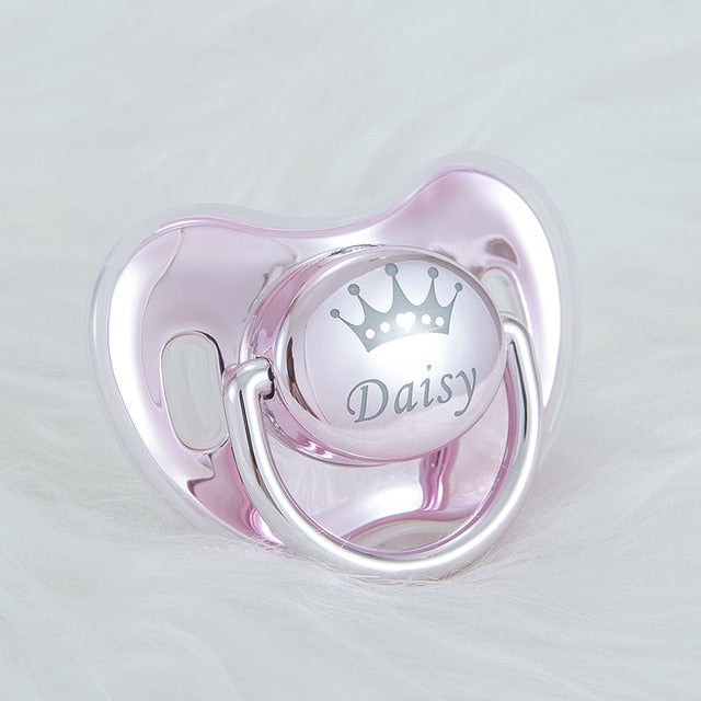 MIYOCAR custom any name photo unique color golden rose red pacifier dummy BPA free unique gift for new born baby shower