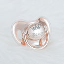 MIYOCAR custom any name photo unique color golden rose red pacifier dummy BPA free unique gift for new born baby shower
