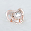 MIYOCAR custom any name photo unique color golden rose red pacifier dummy BPA free unique gift for new born baby shower