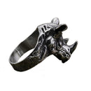 Ring For Men Girls Women Adjustable Gold Black Snake Ferocious Animal Retro Punk Exaggerated Sphinx Egyptian Pharaoh