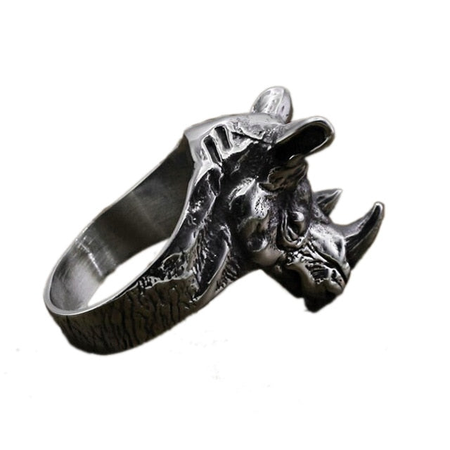 Ring For Men Girls Women Adjustable Gold Black Snake Ferocious Animal Retro Punk Exaggerated Sphinx Egyptian Pharaoh