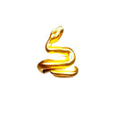 Ring For Men Girls Women Adjustable Gold Black Snake Ferocious Animal Retro Punk Exaggerated Sphinx Egyptian Pharaoh