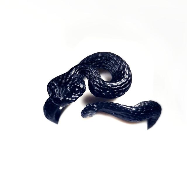 Ring For Men Girls Women Adjustable Gold Black Snake Ferocious Animal Retro Punk Exaggerated Sphinx Egyptian Pharaoh