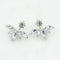 2020 New Fashion Simulated Pearls Pendient  Angel Wings Leaf Feather Flowers Stud Earrings For Women Wedding Jewelry