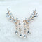 2020 New Fashion Simulated Pearls Pendient  Angel Wings Leaf Feather Flowers Stud Earrings For Women Wedding Jewelry