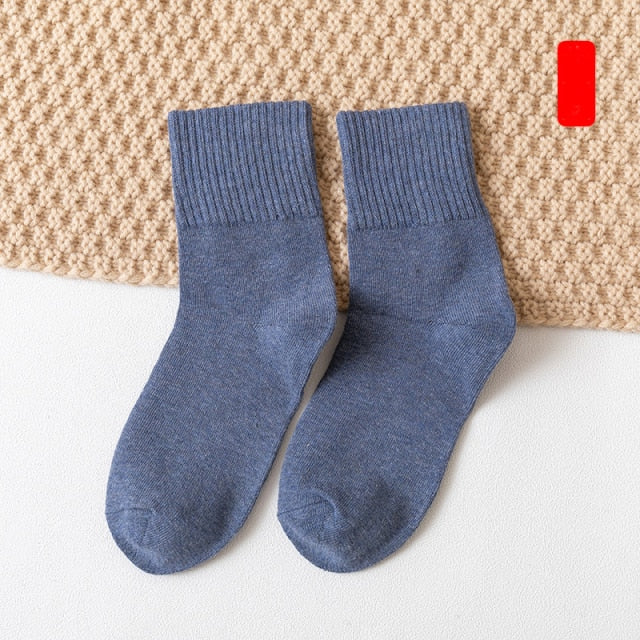 HOT 10pieces = 5 pairs autumn winter warm women cotton socks colorful Special comfortable Knitted Girls Casual Socks women
