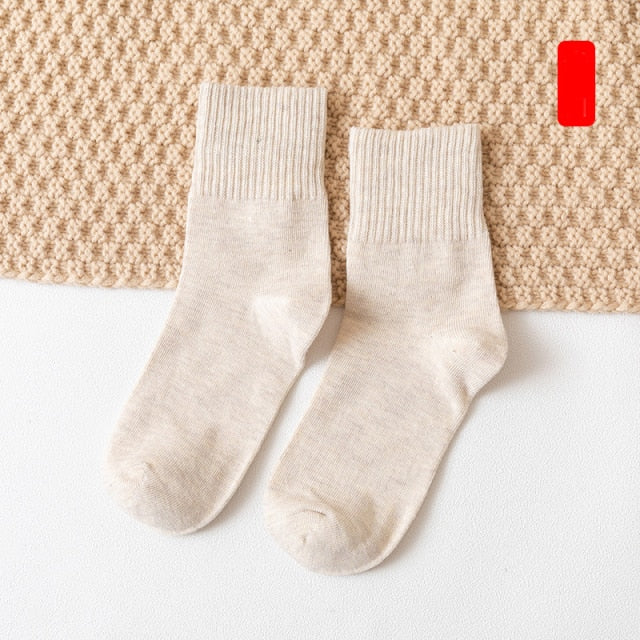 HOT 10pieces = 5 pairs autumn winter warm women cotton socks colorful Special comfortable Knitted Girls Casual Socks women