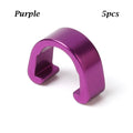 5Pcs MTB Bike Brake Cable/Derailleur Line Case Aluminum Alloy C-Shape Buckle Clasps Bicycle C Clips Outdoor Cycling Parts