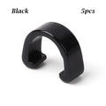 5Pcs MTB Bike Brake Cable/Derailleur Line Case Aluminum Alloy C-Shape Buckle Clasps Bicycle C Clips Outdoor Cycling Parts