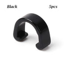 5Pcs MTB Bike Brake Cable/Derailleur Line Case Aluminum Alloy C-Shape Buckle Clasps Bicycle C Clips Outdoor Cycling Parts