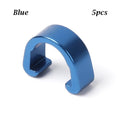 5Pcs MTB Bike Brake Cable/Derailleur Line Case Aluminum Alloy C-Shape Buckle Clasps Bicycle C Clips Outdoor Cycling Parts