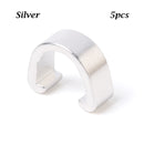5Pcs MTB Bike Brake Cable/Derailleur Line Case Aluminum Alloy C-Shape Buckle Clasps Bicycle C Clips Outdoor Cycling Parts