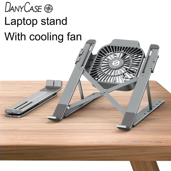 Foldable Laptop tablet Stand With Cooling Fan Heat Dissipation For Desktop MacBook Air Pro Stand Notebook Holder HP DELL Cooler