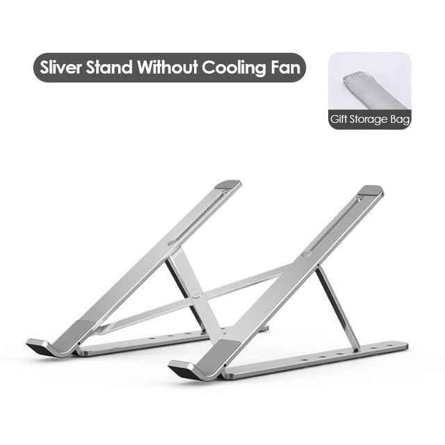 Foldable Laptop tablet Stand With Cooling Fan Heat Dissipation For Desktop MacBook Air Pro Stand Notebook Holder HP DELL Cooler