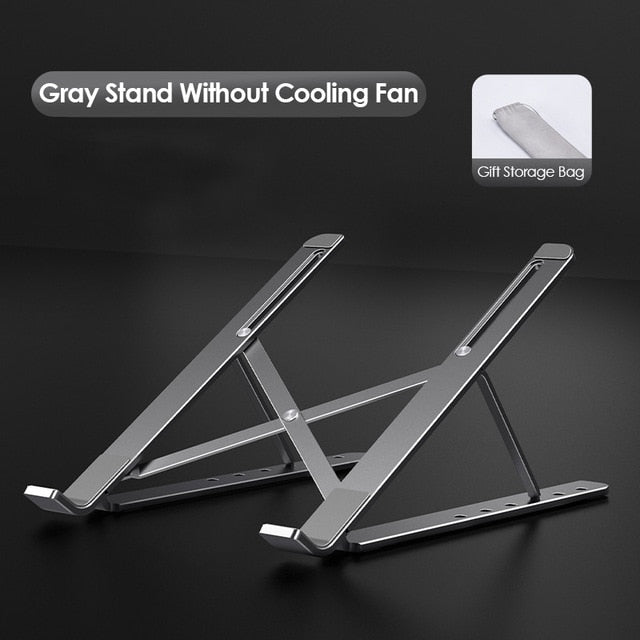 Foldable Laptop tablet Stand With Cooling Fan Heat Dissipation For Desktop MacBook Air Pro Stand Notebook Holder HP DELL Cooler