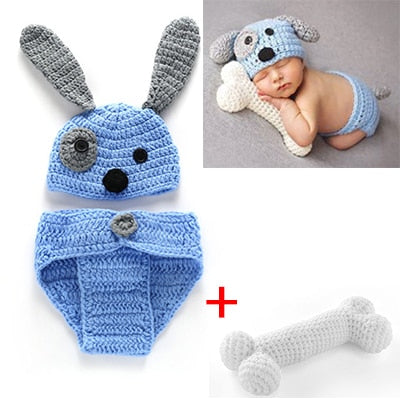 Crothet Newborn Photography Props Knitted Photography Accessories Baby Boys Girls Costume Newborn Photographie 42 Model Optional