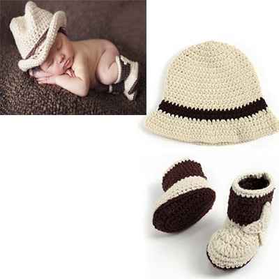 Crothet Newborn Photography Props Knitted Photography Accessories Baby Boys Girls Costume Newborn Photographie 42 Model Optional