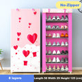 Simple Multilayer Shoe Rack Nonwoven Storage Closet Home Dorm Entryway Space-saving Shoe Stand Holder Shoe Cabinet with Zipper