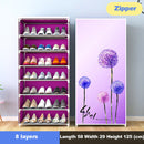 Simple Multilayer Shoe Rack Nonwoven Storage Closet Home Dorm Entryway Space-saving Shoe Stand Holder Shoe Cabinet with Zipper