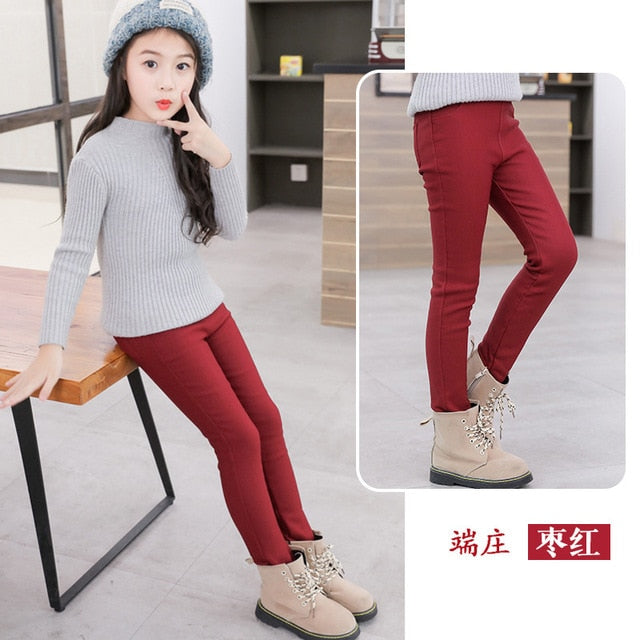 Girls leggings 2020 Children Trousers Pockets Skinny Leggings For girls Spring Autumn Baby girl pants girls Clothes