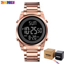 SKMEI Digital 2 Time Mens Watches Fashion LED Men Digital Wristwatch Chrono Count Down Alarm Hour For Mens reloj hombre 1611