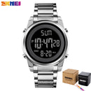 SKMEI Digital 2 Time Mens Watches Fashion LED Men Digital Wristwatch Chrono Count Down Alarm Hour For Mens reloj hombre 1611
