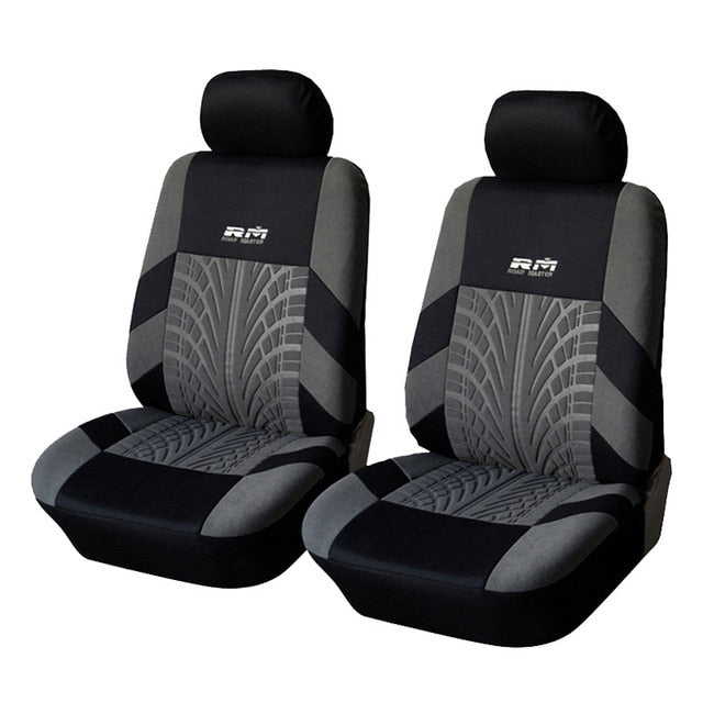 AUTOYOUTH Full Car Seat Covers Set Universal Polyester Fabric Auto Protect Covers Car Seat Protector Pink for Women Girls