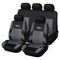 AUTOYOUTH Full Car Seat Covers Set Universal Polyester Fabric Auto Protect Covers Car Seat Protector Pink for Women Girls