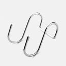 Stainless Steel Double S Shape Storage Hook Purse Hook for Bathroom Kitchen Wall and Door Organizer Accessories
