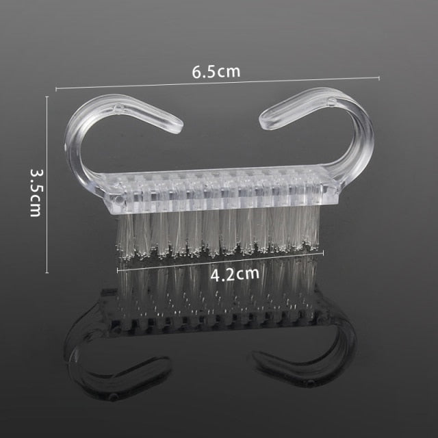 4 type Nail Cleaning Brush Tools Remove Dust Powder Brush Nail File Art for Manicure Pedicure Acrylic makeup brushes Face Care