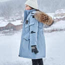 OLEKID -30 Degree Russian Winter Boys Down Jacket Hooded Fur Collar Girls Winter Coat 5-14 Years Kids Teenage Snow Outerwear