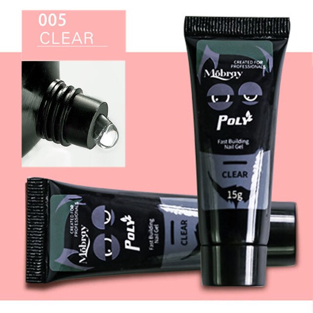 9color 15ml Poly Soak off Gel UV Acryl Gel Quick Building Finger Extension Nail Gel Camouflage UV LED Hard Builder uv Gel