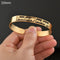 Nextvance Customized Nameplate Name Bracelet Personalized Custom Cuff Bangles  Women Men Rose Gold Stainless Steel Jewelry