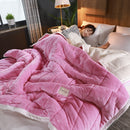 mmermind fleece blankets and throws Adult Thick Warm winter Blankets Home Super Soft duvet luxury solid Blankets On twin Bedding