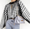 2020 Geometric Khaki Knitted Sweater Women Casual Houndstooth Pullover Sweater Female Autumn Winter Retro Jumpers Top Clothing