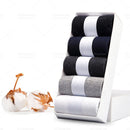 HSS Brand Men's Cotton Socks New Style Black Business Men Socks Soft Breathable Summer Winter for Male Socks Plus Size (6.5-14)