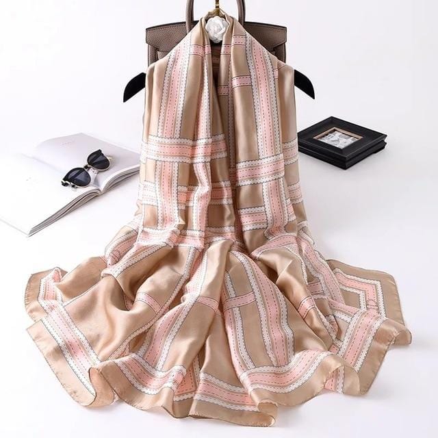 2020 luxury brand women scarf summer silk scarves shawls lady wraps soft pashimina female Echarpe Designer beach stole bandana