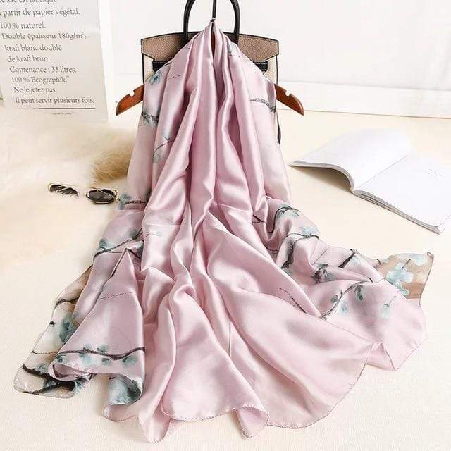2020 luxury brand women scarf summer silk scarves shawls lady wraps soft pashimina female Echarpe Designer beach stole bandana