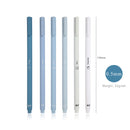 JIANWU 6pcs/set Creative cute morandi Simple small fresh gel pen kawaii Quick drying Cap neutral pen journal supplies