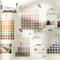 Mohamm 3 Sheets Natural Color Series Decorative Stickers Scrapbooking DIY Note Paper Sticker Flakes Stationary Office Accessorie