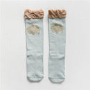 lawadka Baby Girl Socks Toddler Baby Bow Cotton Summer Mesh Baby Knee Socks Newborn Infant Non-slip Long Baby Boys Socks 0-2T